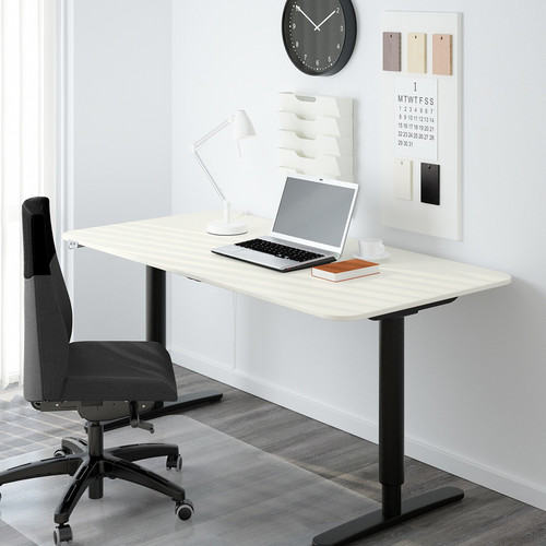 BEKANT Underframe sit/stand f table tp, el