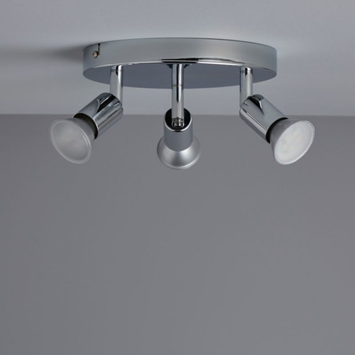 Metal Spot Ceiling Lamp  3 x 50 W GU10, chrome