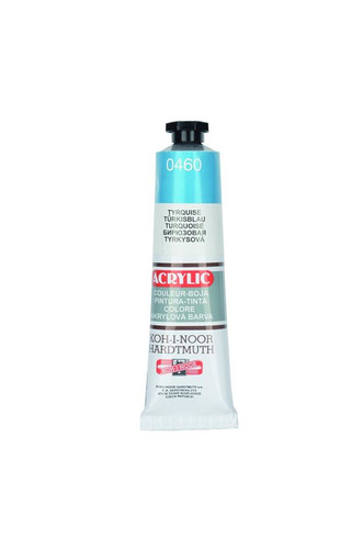 Koh-i-Noor Acrylic Paint Colour 0460 Turquoise 40ml