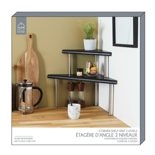 Countertop Corner Shelf Unit Angle