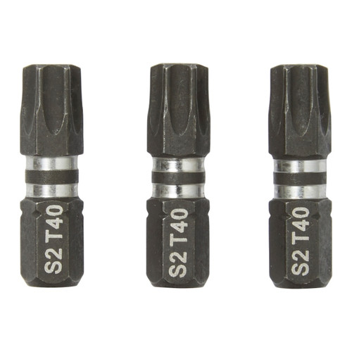 Erbauer Impact Bits 25 mm TX40, 3 pack