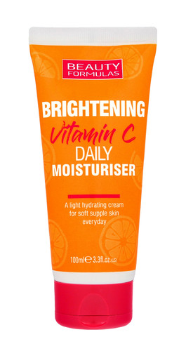 Beauty Formulas Brightening Vitamin C Daily Moisturiser Face Cream Vegan 100ml