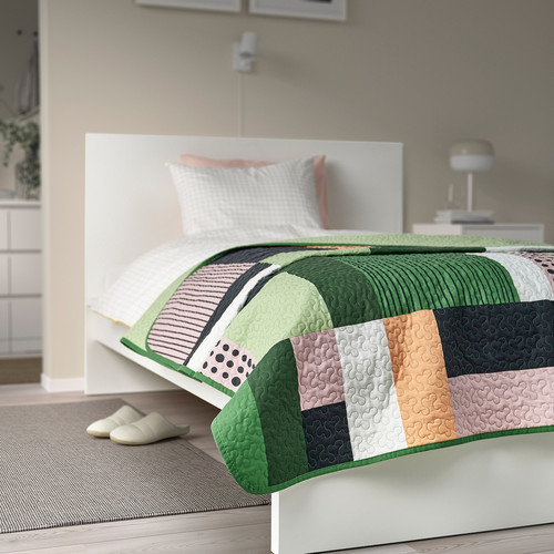 TALLSVÄRMARE Bedspread, multicolour, 260x250 cm