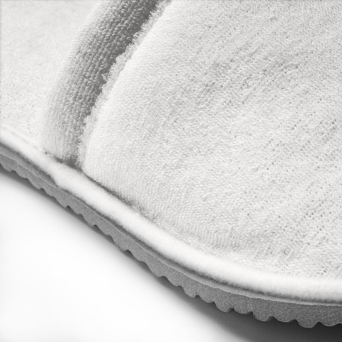 TÅSJÖN Slippers, white, S/M