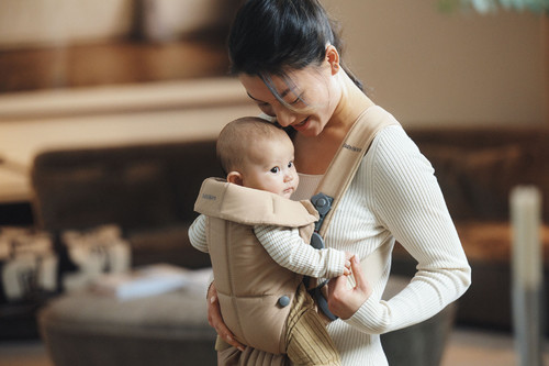 BABYBJÖRN Baby Carrier Mini, Beige Woven