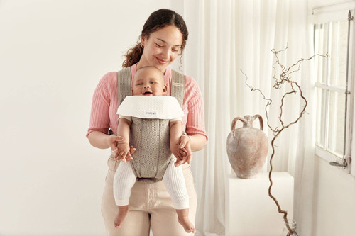 BABYBJÖRN - Baby Carrier MINI 3D Mesh, Grey Beige 0-12m