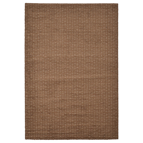 LANGSTED Rug, low pile, light brown, 170x240 cm