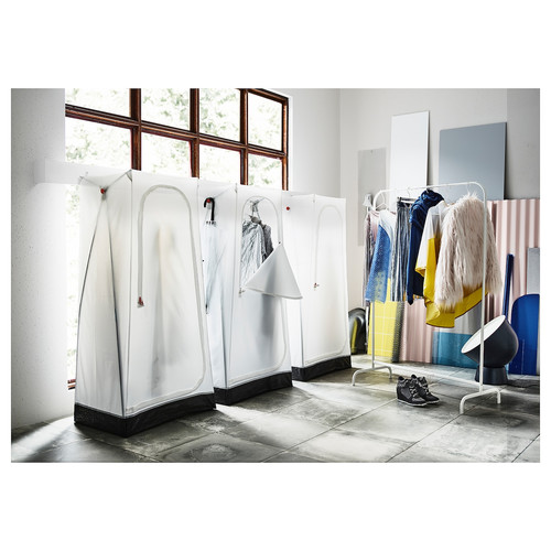 VUKU Wardrobe, white, 74x51x149 cm