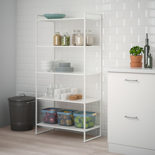 JONAXEL Shelving unit, white, 80x38x160 cm