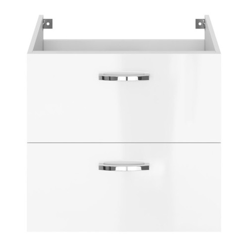 Wash-basin Cabinet Aruna, wall-mounted, 60 cm, white