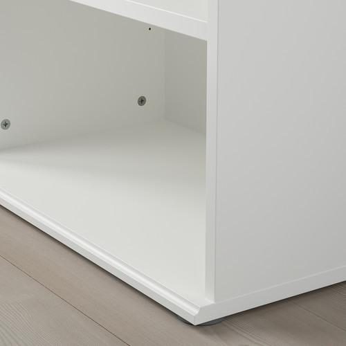 SKRUVBY Bookcase, white, 60x140 cm