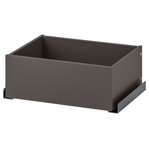 KOMPLEMENT Drawer, dark grey, 50x35 cm