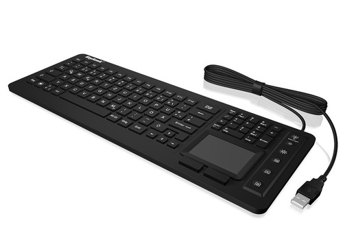 Keysonic Wired Keyboard KSK-6231INEL Touchpad, IP68, US layout