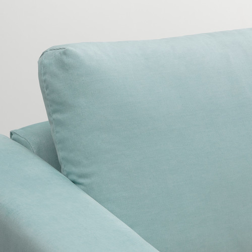 VIMLE Corner sofa, 5-seat, Saxemara light blue