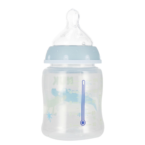 NUK First Choice Plus Baby Bottle with Temperature Control 150ml 0-6m, blue