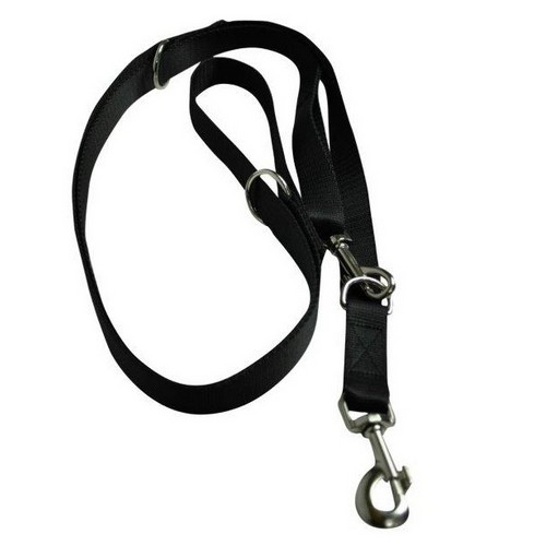 CHABA Adjustable Dog Leash 16mm x 130/260cm, black