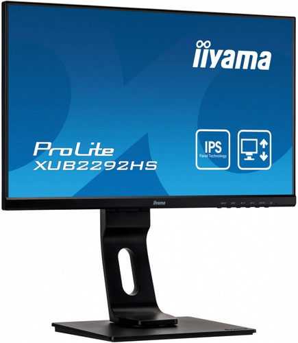 Iiyama 22" Monitor IPS Technology Panel IPS VGA HDMI DP PIVOT XUB2292HS