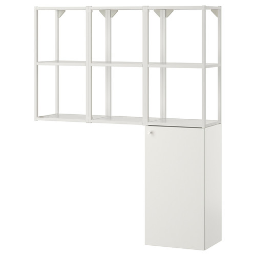 ENHET Storage combination for laundry, white, 120x30x150 cm