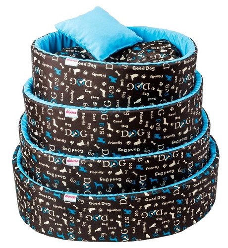 Diversa Dog Bed Funky Size 1, blue