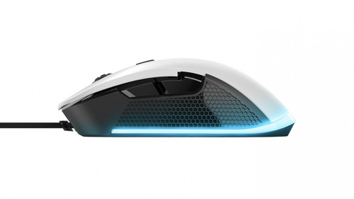 Trust Optical Wired Gaming Mouse GXT 922W YBAR RGB, white/black