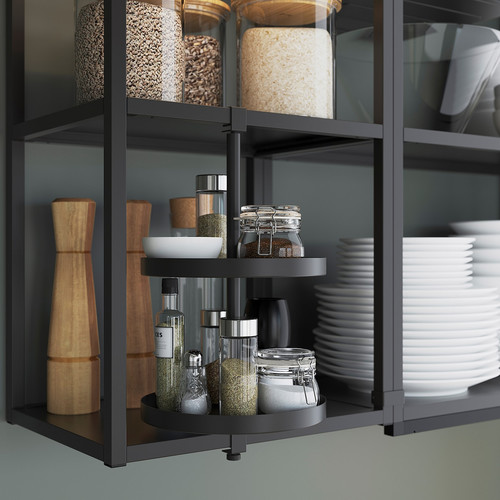 ENHET Swivel shelf, anthracite, 40x21 cm