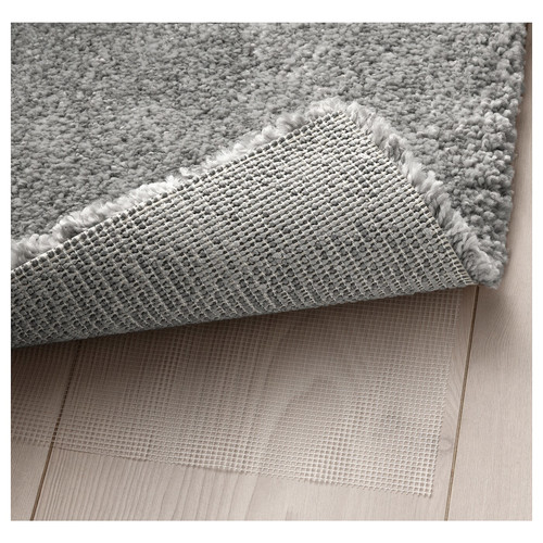 STOENSE Rug, low pile, medium grey, 170x240 cm