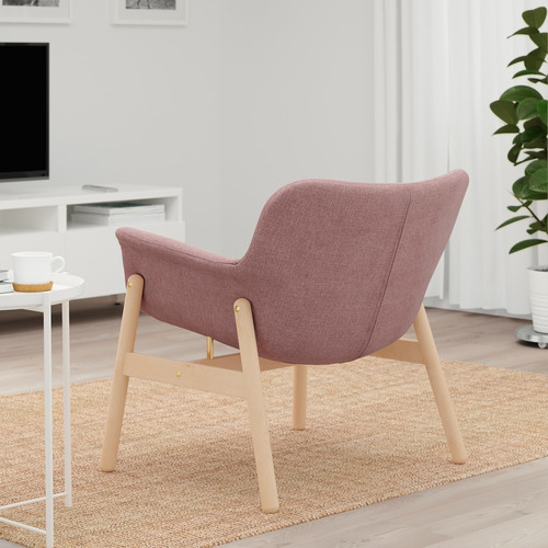 VEDBO Armchair, Gunnared light brown-pink