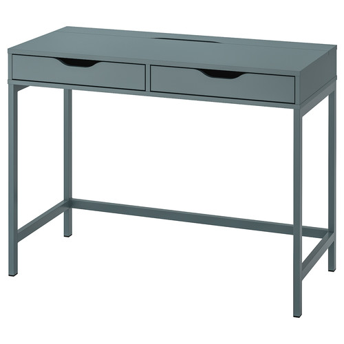 ALEX Desk, grey-turquoise, 100x48 cm