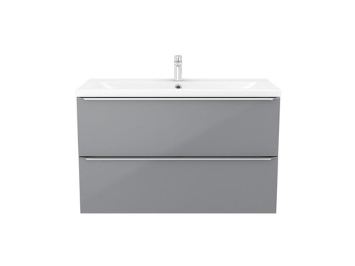 GoodHome Hanging Basin Cabinet Imandra 100 cm, grey