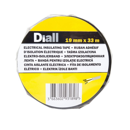 Diall Black Electrical Insulating Tape 19 mm x 33 m