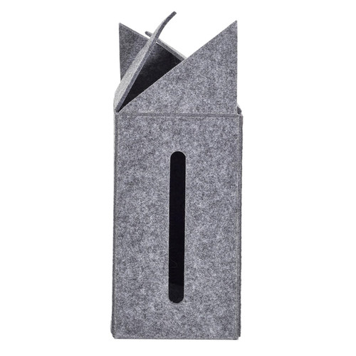 Felt Tissue Box, dark grey