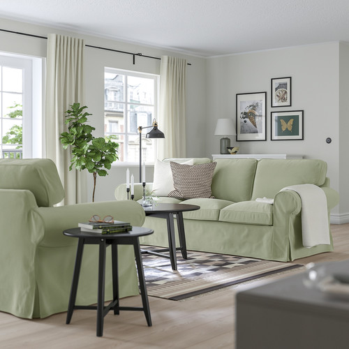 EKTORP 3-seat sofa, Hakebo grey-green