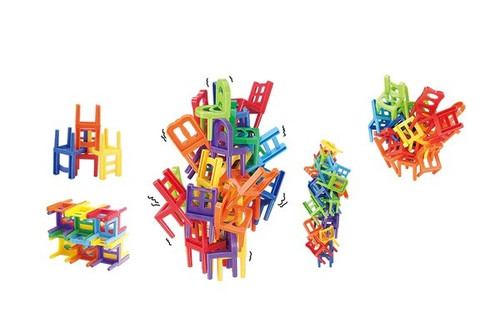 Askato Educational Building Blocks Chairs 40pcs 3+