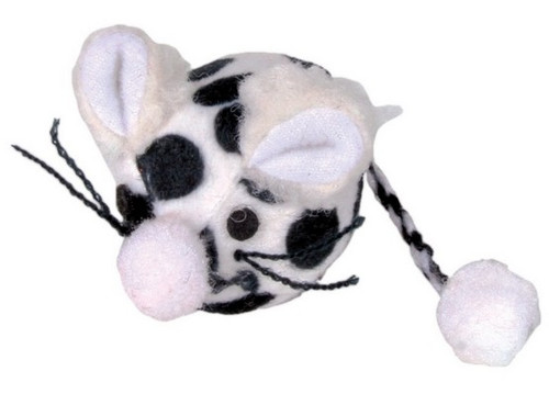 Trixie Plush Cat Toy Mouse Ball, 1pc, assorted models