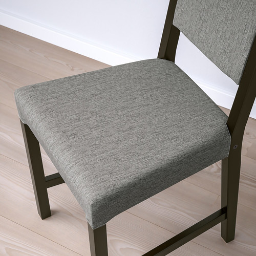 STEFAN Chair, brown-black/Knisa grey/beige