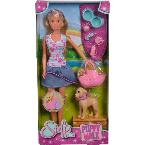 Steffi Love Doll Puppy Walk 3+