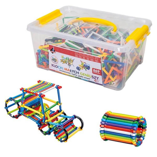 Askato Little Genius Blocks Sticks 869pcs 3+