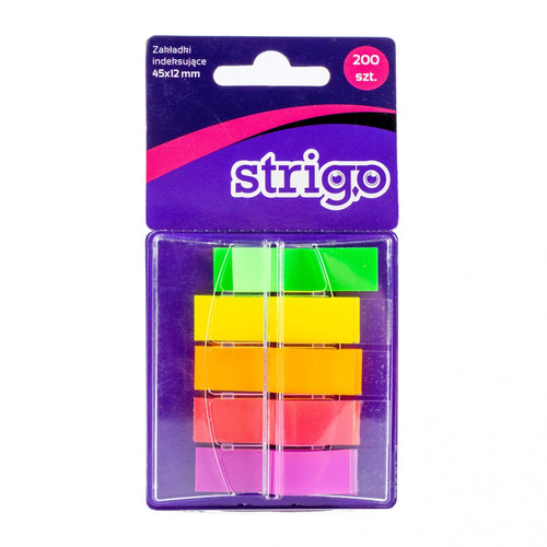 Strigo Indexing Flags 5 Colours 200pcs