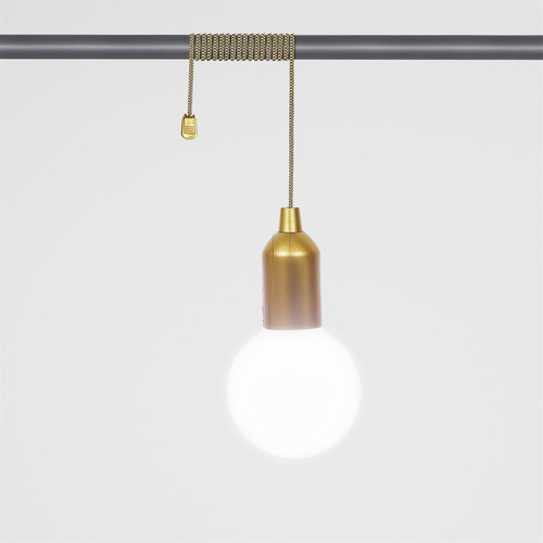 Pendant LED Lamp L, battery-operated, gold