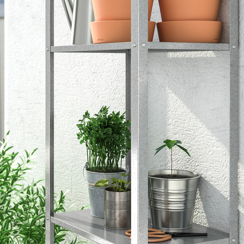 HYLLIS Shelving unit in/outdoor, 100x27x140-183 cm