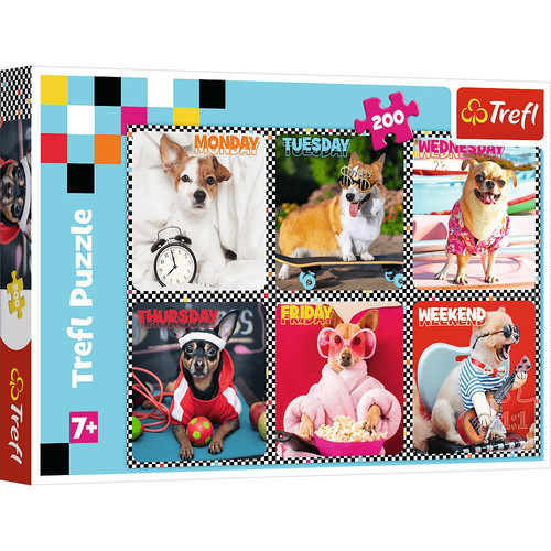 Trefl Children's Puzzle Happy Dogs 200pcs 7+