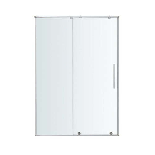 GoodHome Sliding Shower Door Ezili 100 cm, chrome/transparent