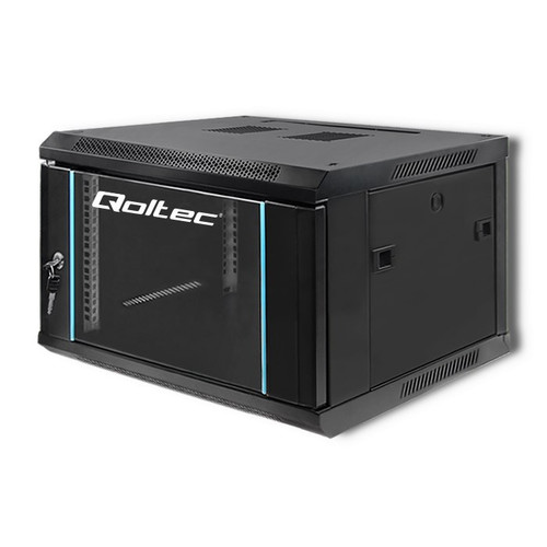 Qoltec Rack Cabinet 19", 6U, 600x370x600mm