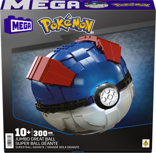 MEGA Pokémon Jumbo Great Ball Building Kit With Lights HMW04 10+