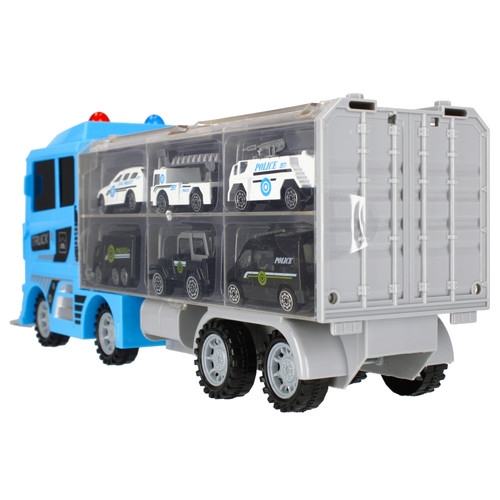 Power Truck Multi-Functional Transportation Truck, blue, 3+