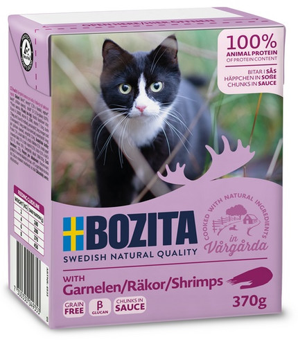 Bozita Cat Food Chunks in Sauce with Shrimps 370g