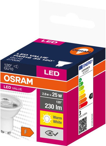 LED Bulb GU10 230 lm 2700 K 120°