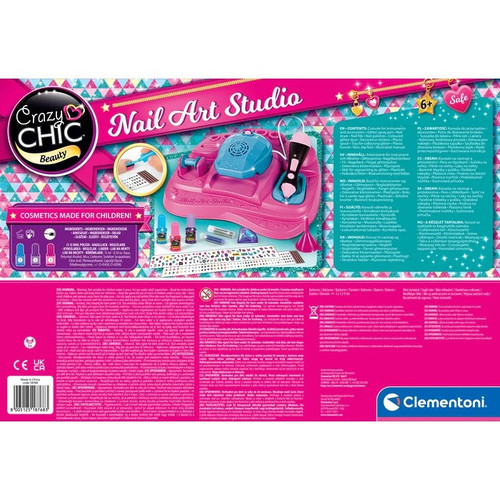 Clementoni Crazy Chic Nail Art Studio 7+