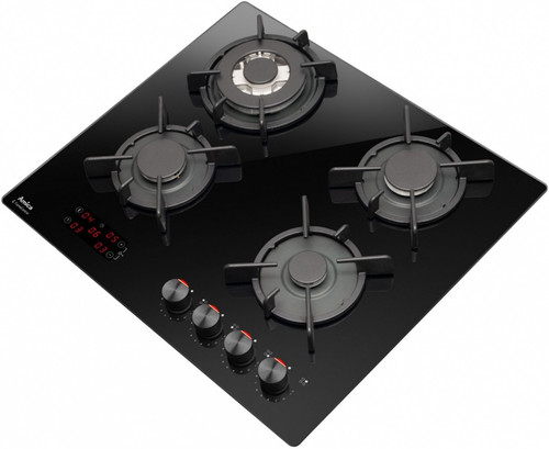 Amica Gas Hob on Glass PGCA6111AoFTB