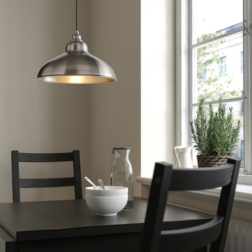 ANKARSPEL Pendant lamp, pewter effect, 38 cm